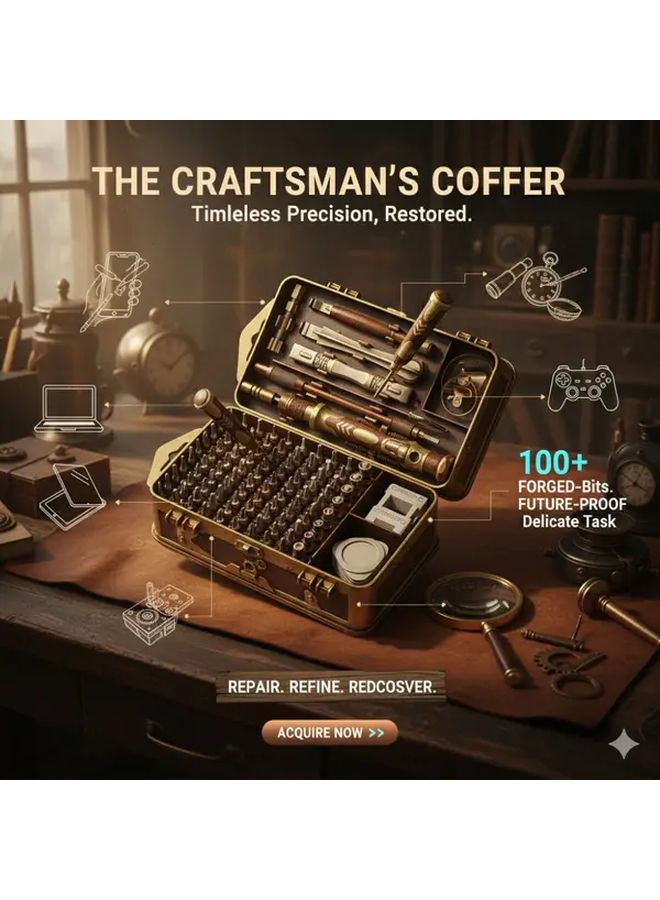 Red 115 In 1 مجموعة أدوات مفك إصلاح الكمبيوتر للهواتف الذكية وأجهزة اللابتوب والساعات - Image 1